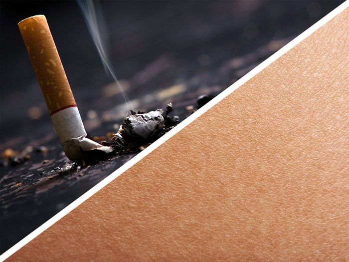Fumer fait partie des habitudes quotidiennes qui détruisent la peau.