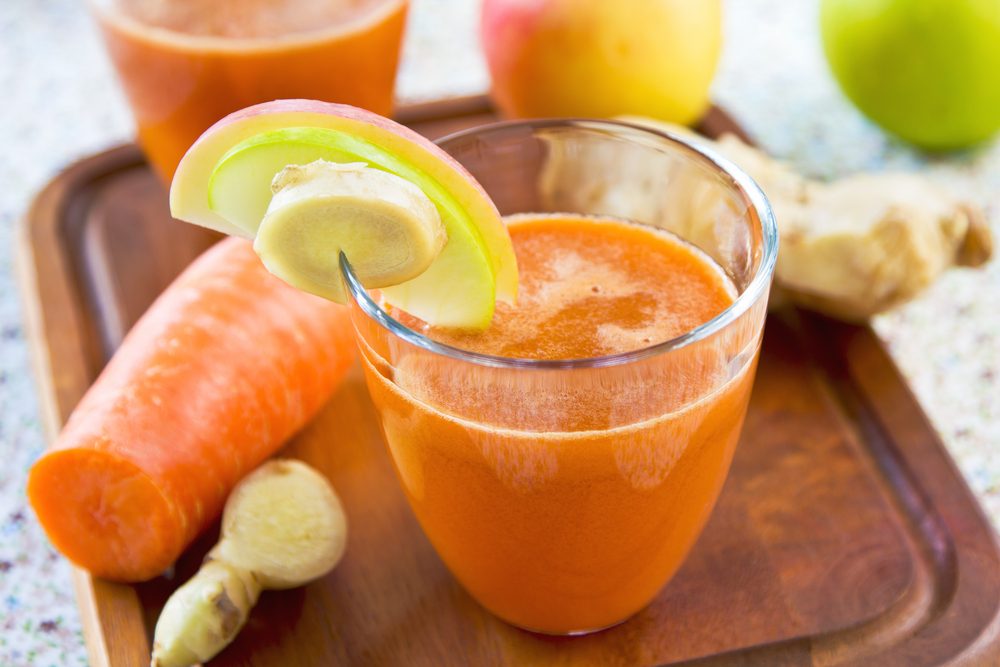 A carrot and ginger smoothie to lose weight without depriving yourself
