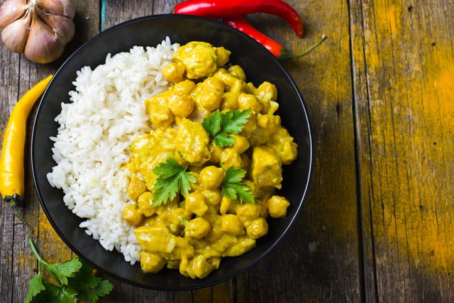 Une recette de lunch pour le thermos de curry  l'indienne.