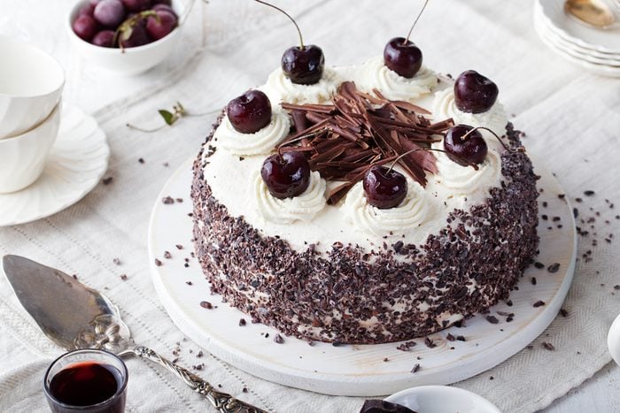Une recette de gâteau forêt noire faible en calories