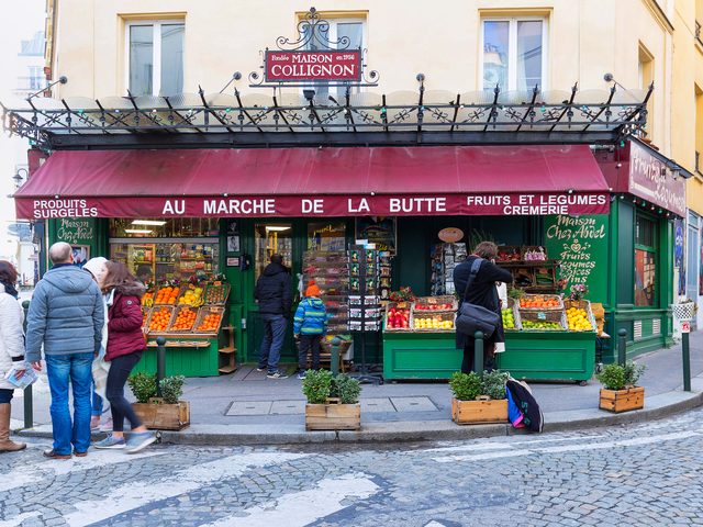Paris,,france, February,17,,2018:,vegetable,shop,au,marche,de