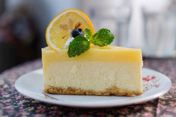 Une recette à base de citron, la tarte au fromage.