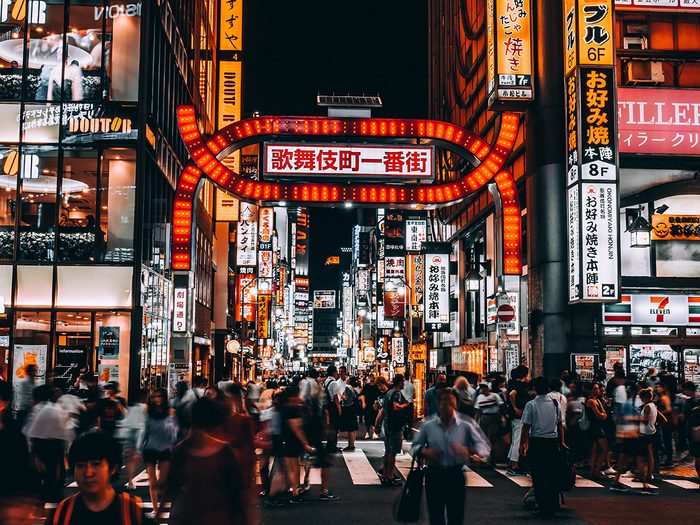 Parmi les destinations les plus sexy, il y a Tokyo, au Japon