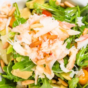 Salade tiède au kasha et aux fruits de mer