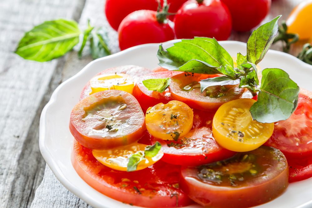 Une recette de salade santé aux tomates.