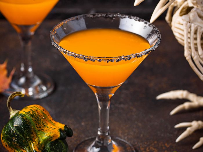 Idée de cocktail pour l'Halloween.