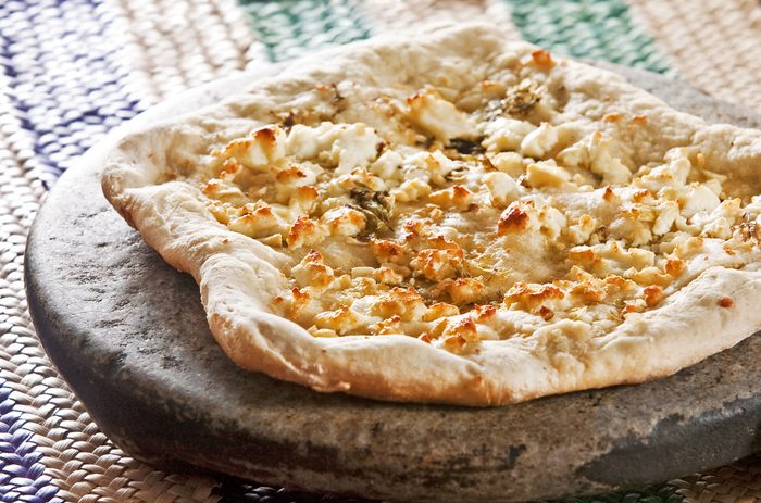 Une recette légère de pizza au fromage de chèvre santé