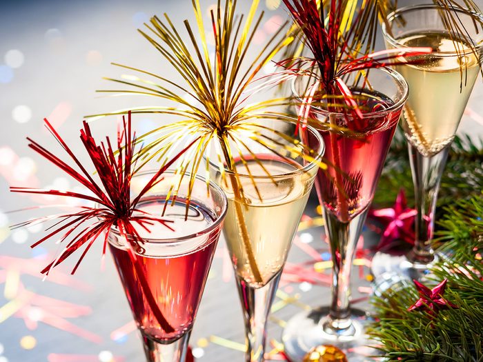 Les cocktails santé pour le réveillon du Nouvel An.