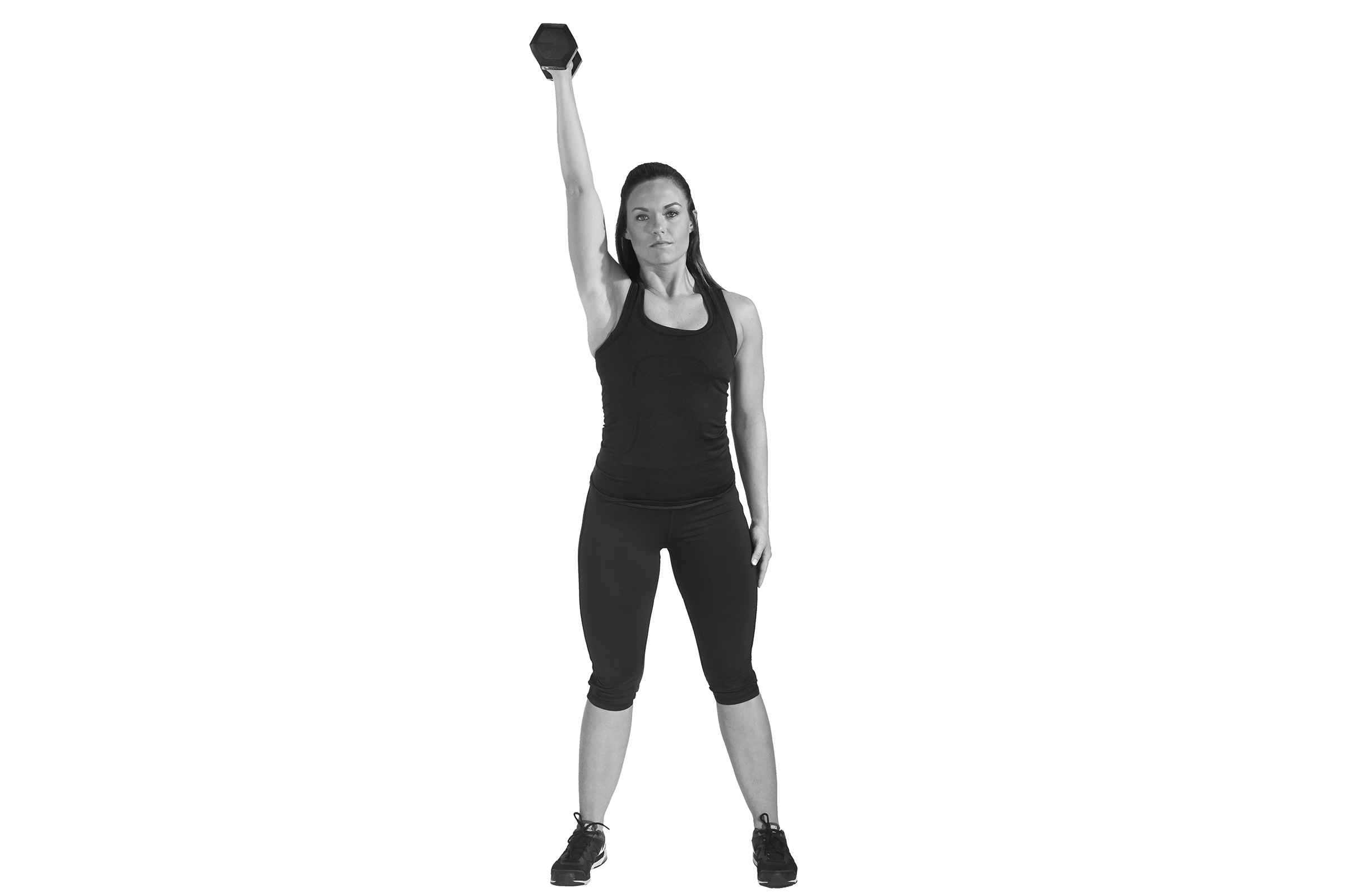 Le dvelopp pouss avec un bras fait partie des exercices recommands pour muscler le haut du corps.