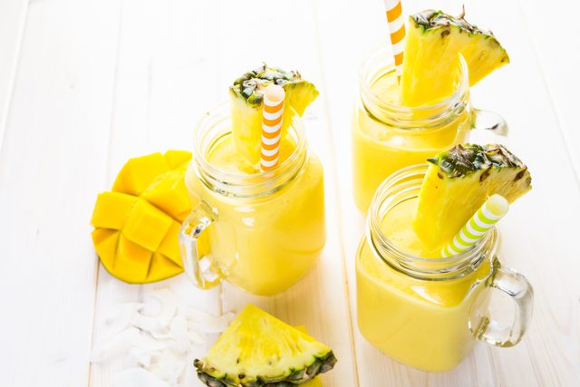 Un smoothie  l'ananas pour perdre du poids