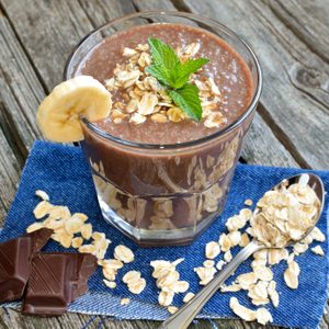 Recette santé de smoothie au cacao et à l’avoine
