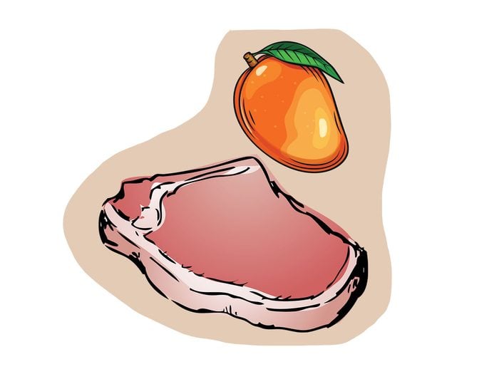 Porc et mangue font partie des combinaisons alimentaires efficaces.