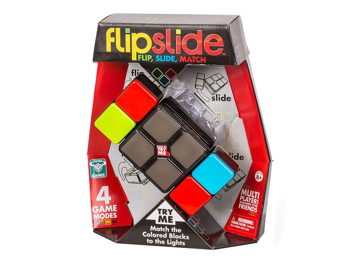 Le jeu Flipside fait partie de nos idées de cadeaux de dernière minute.