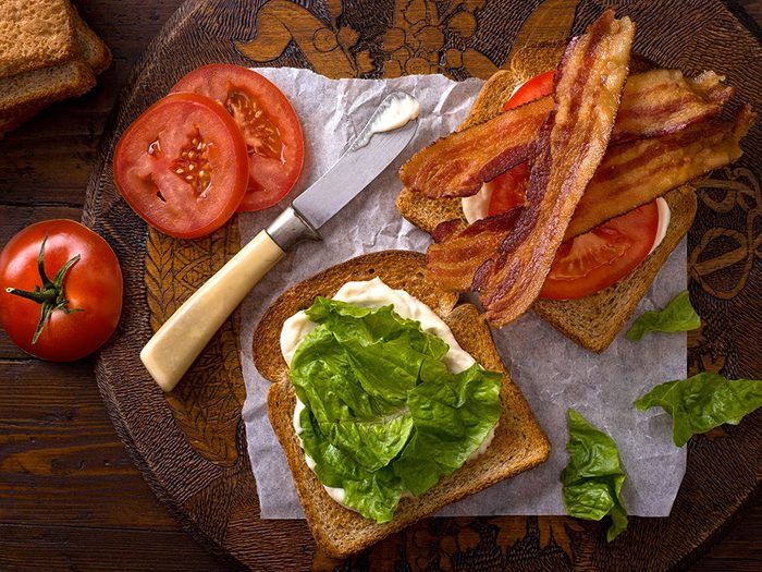 Le sandwich BLT façon Plaisirs Santé.