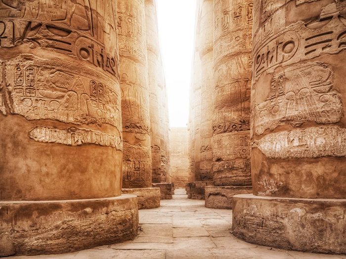 La ville abandonnée de Thèbes en Egypte