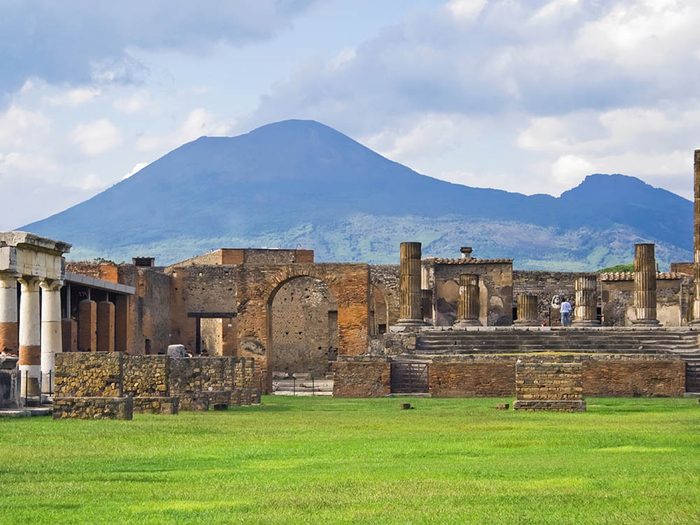 La ville abandonnée de Pompeii en Italie.