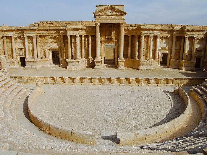 La ville abandonnée de Palmyre en Syrie.
