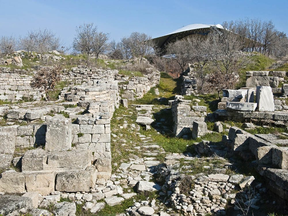 La ville abandonnée de Troie en Turquie.
