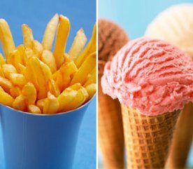 Votre repas de rêve est-il constitué de frites et de crème glacée?