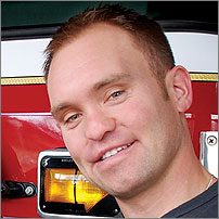 Matt Dunfield, pompier Service des incendies de Moncton (Nouveau-Brunswick)