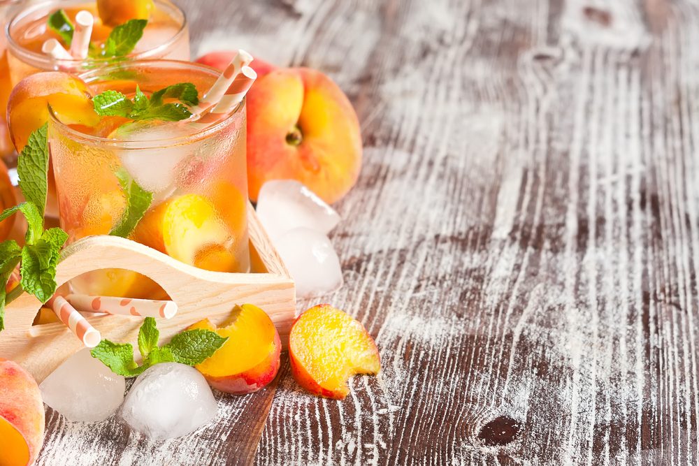 Peach water to lose weight