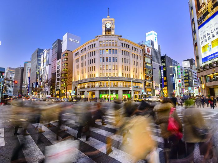 Ginza est l'une des rues les plus populaires au monde.
