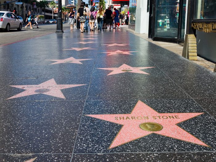 Rues populaires: Hollywood Walk of Fame.