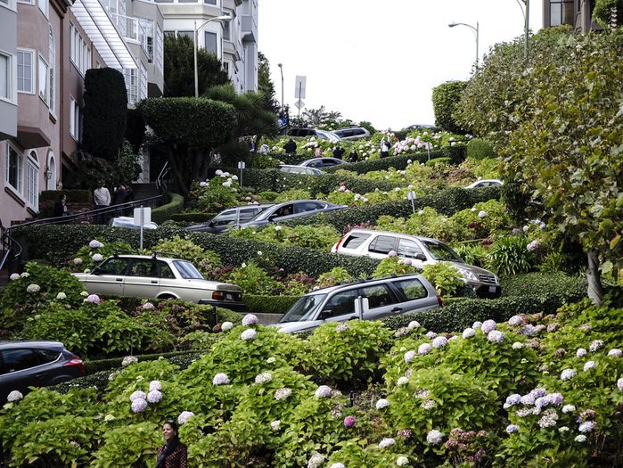 Lombard Street à San Francisco est l'une des rues les plus populaires au monde.