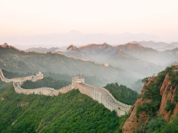 Le selfie aventureux : descendre en luge la Grande Muraille de Chine