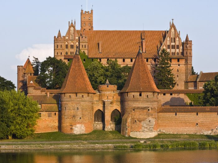 En Pologne, Malbork, la forteresse de Marienbourg.