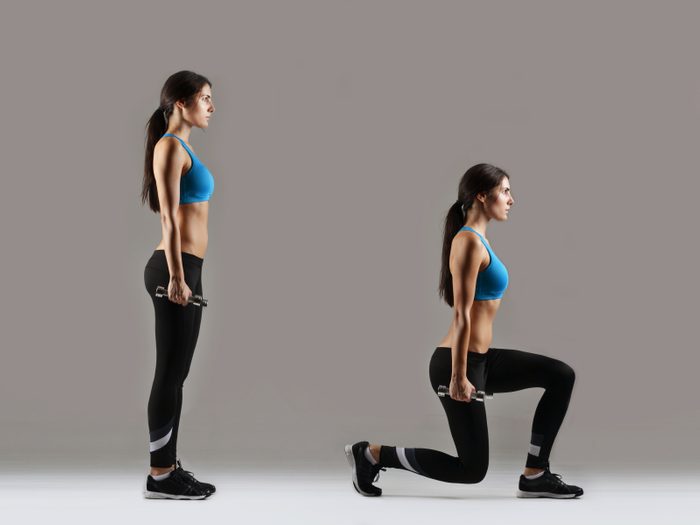 Ajouter des flexions (squats) et des fentes pour brûler plus d'énergie