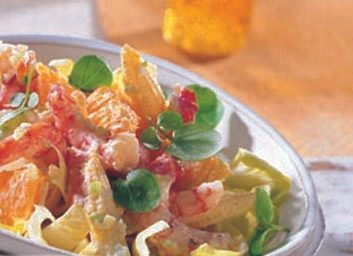 Salade de crevettes aux clémentines