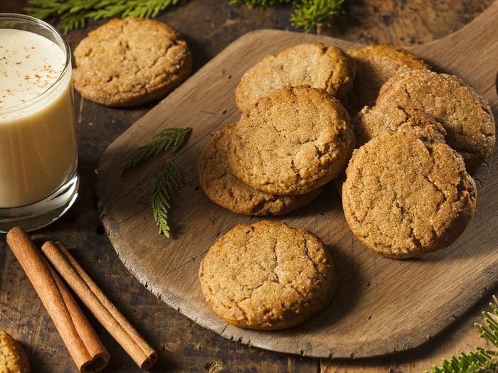 Une recette facile de biscuits à la mélasse et au gingembre.