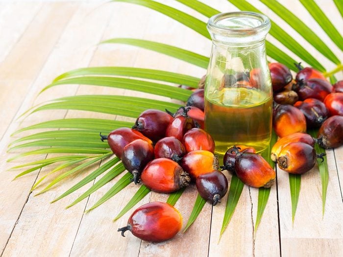 Aliments à ne pas racheter: l'huile de palme.