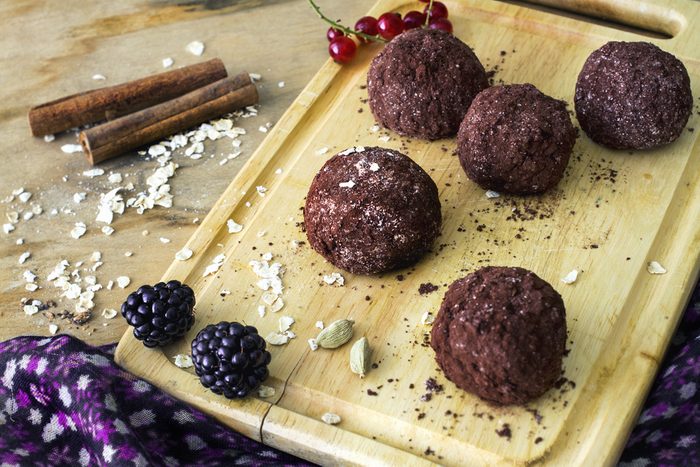 Des truffes au chocolat santé faibles en calories.