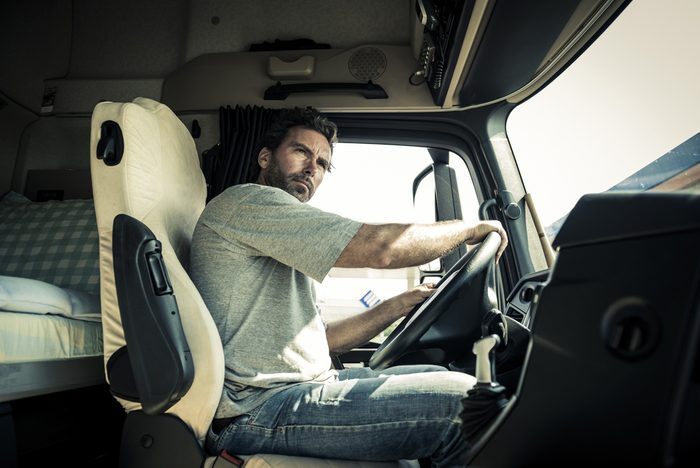 Les chauffeurs de camion sont nombreux à souffrir d'un mal de dos.