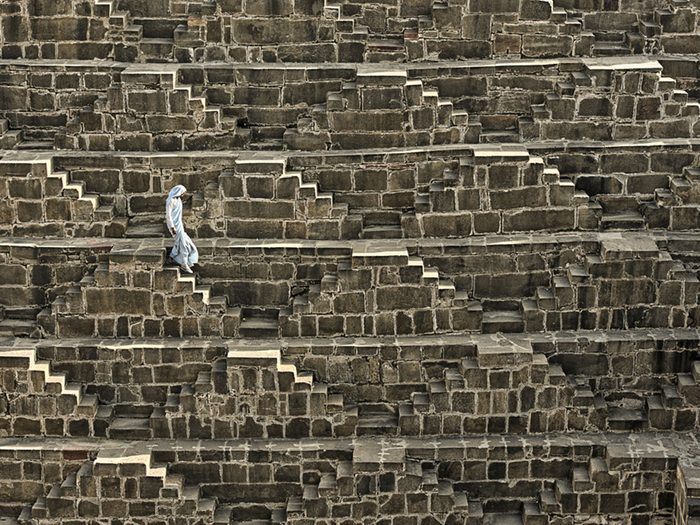 Monuments mystérieux: Chand Baori, en Inde.