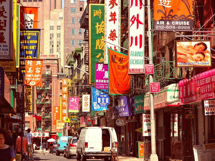 Quoi faire à new york: visiter Chinatown.