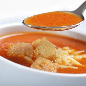 Soupe à la tomate et au fromage