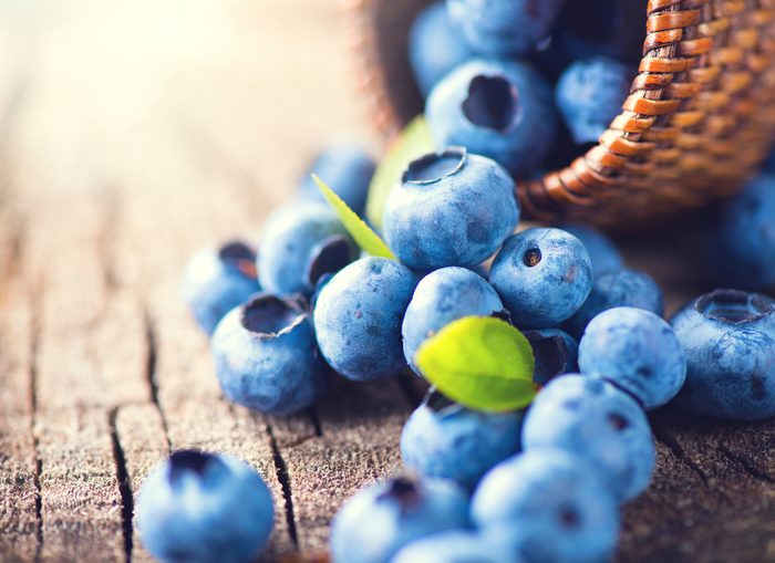 Aliments pour maigrir et favorisant la perte de poids: les bleuets.