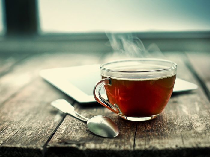 Le thé aide à rester en santé.
