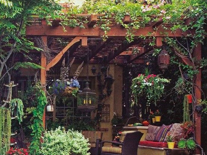Jardin de rêve: un toit de verdure.