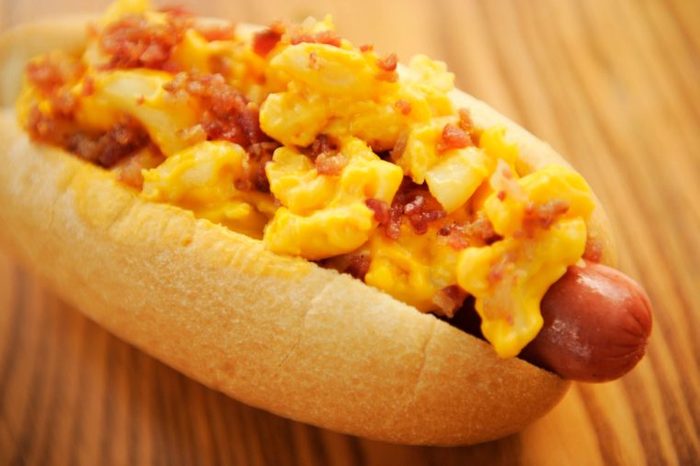 Plats Disney world Hot dog Macaronis au fromage