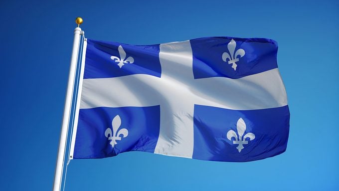 Le drapeau québécois 