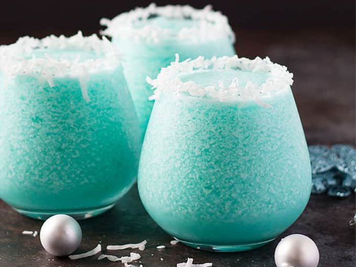 Le cocktail Blue Christmas