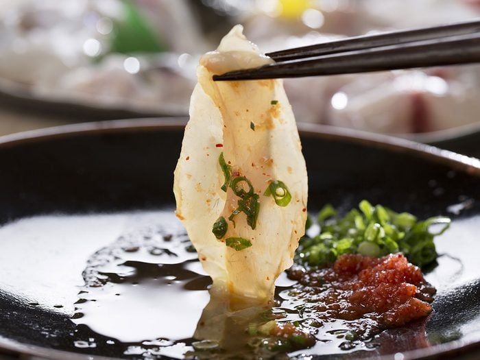 Le fugu fait partie des aliments qui peuvent être mortels!