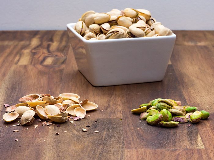 Vertus des noix: les pistaches sont riches en potassium.