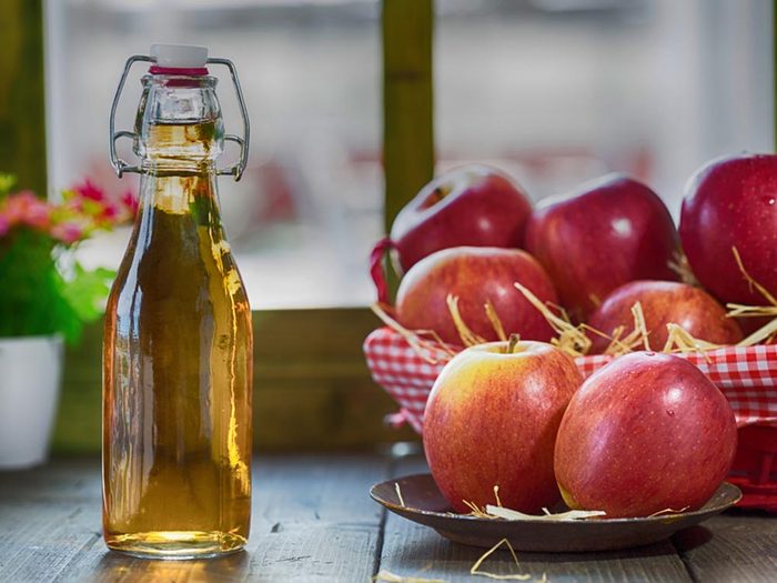 Truc anti-fatigue pour avoir plus d'énergie: le cidre de vinaigre de pommes.