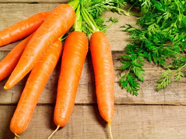 Quoi manger avant un entrainement: des carottes.