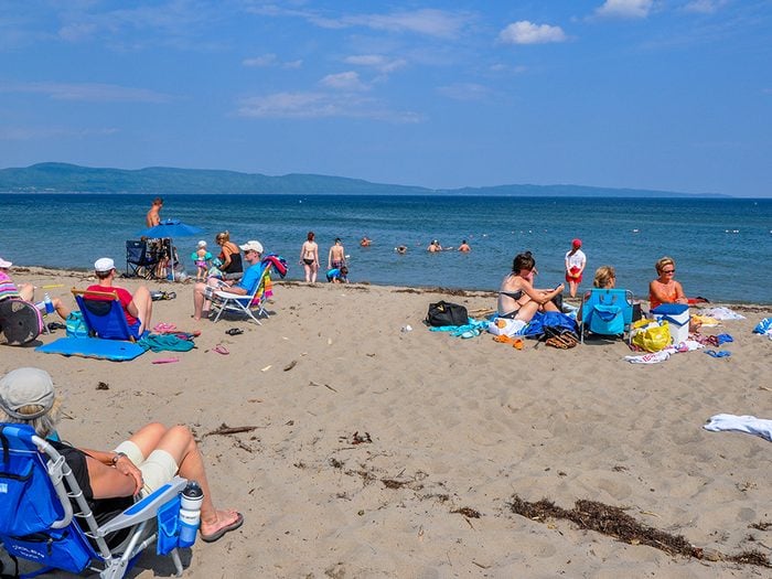 La plage Haldimand en Gaspésie fait partie des plus belles plages du Québec.